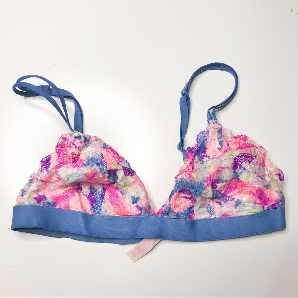 PINK lace bralette
